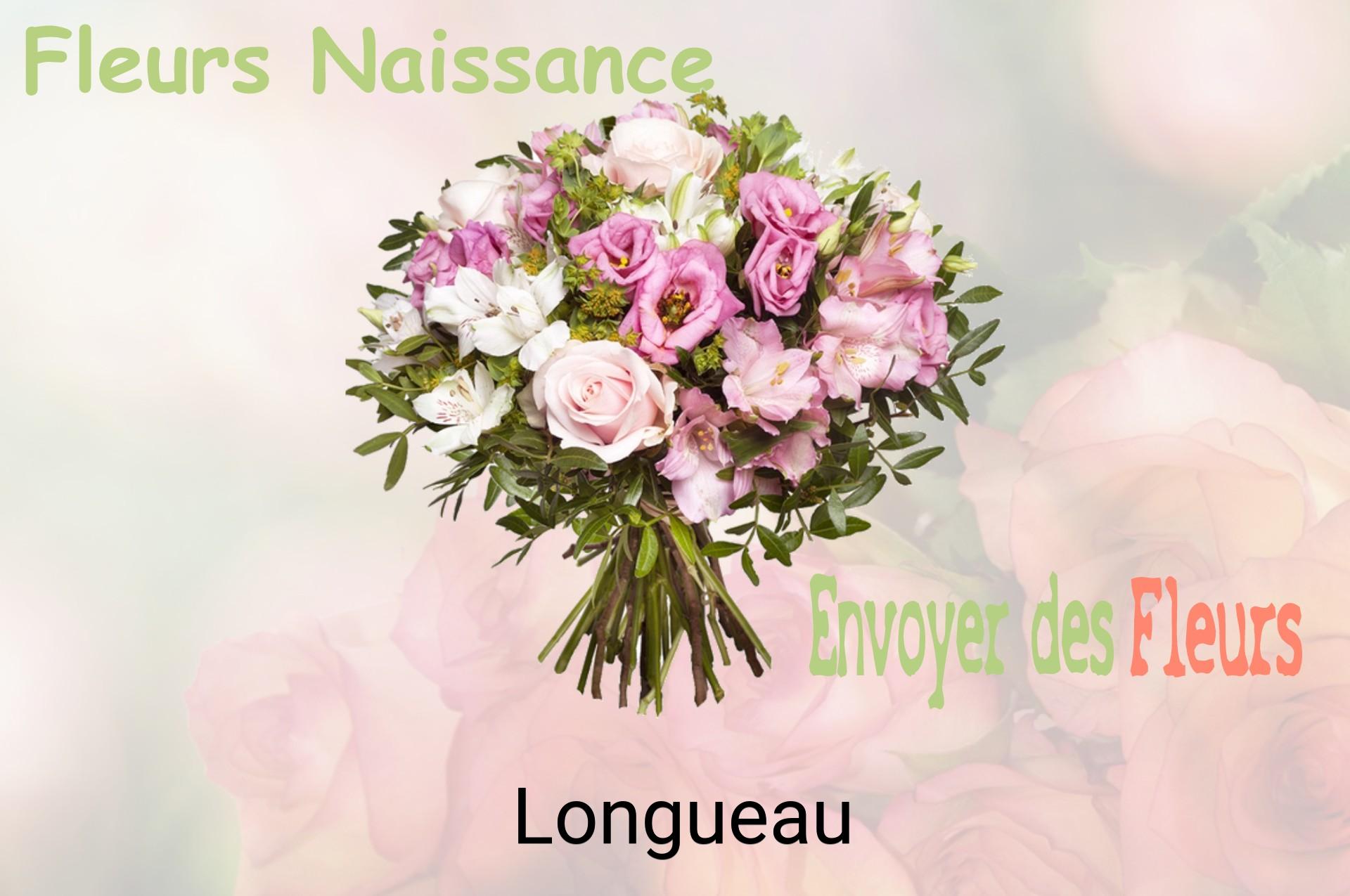 Bouquet de fleurs de naissance livré à Longueau