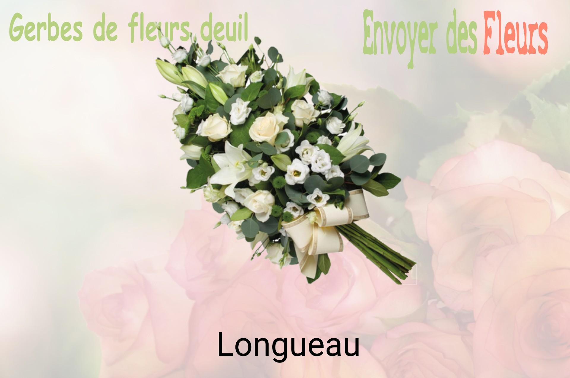 Gerbe de fleurs de deuil livrée à Longueau